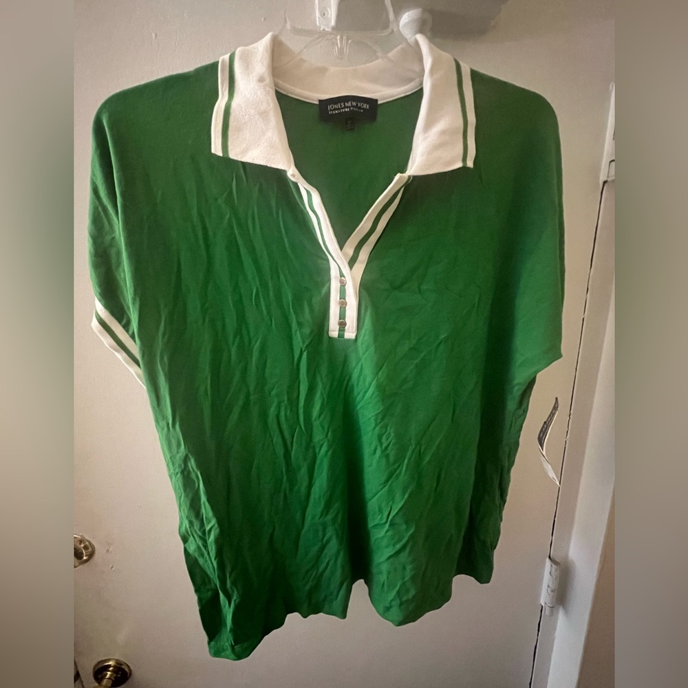 Women’s Jones New York Green Top Shirt Size 2X